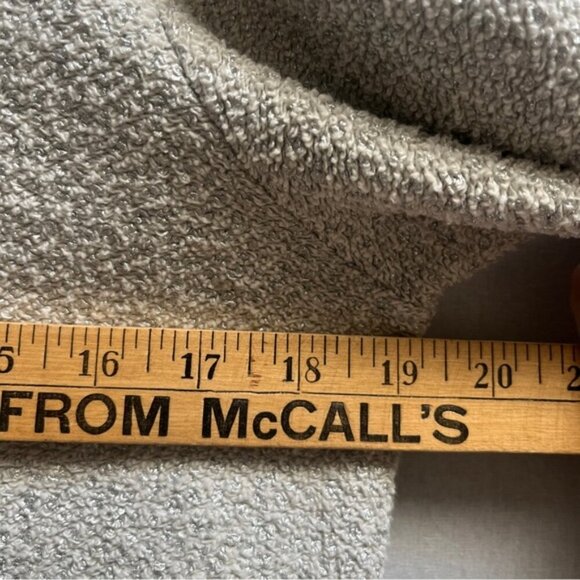 Dolan Anthropologie Silver Shine Metallic Crewneck Textured Sweater Sz S - Picture 6 of 7